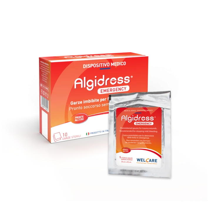 ALGIDRESS® EMERGENCIA GARZE 10 Piezas