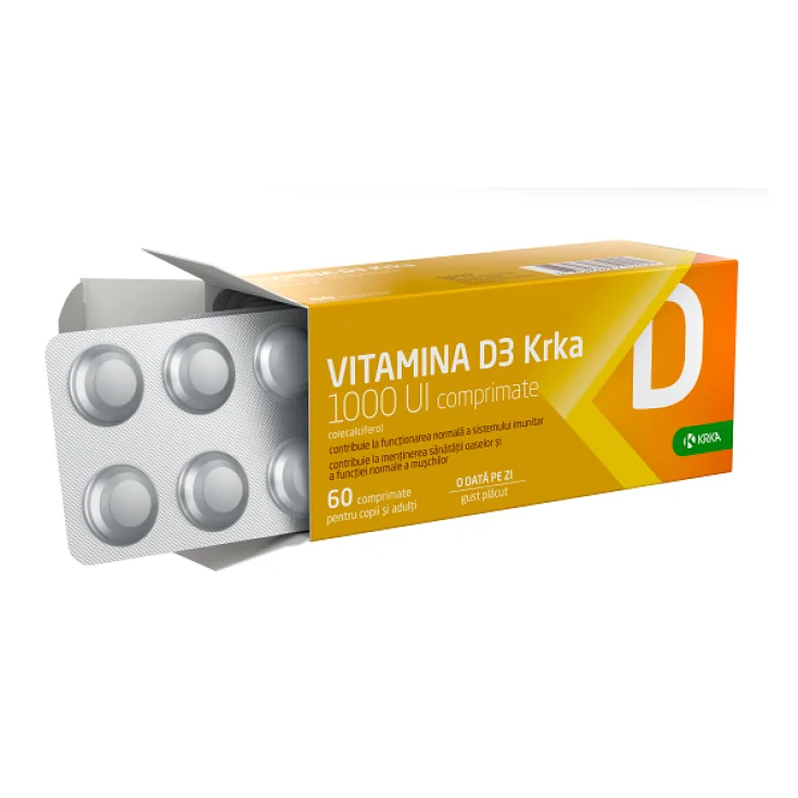 VITAMINA D3 KRKA 1000 UI 60 Comprimidos