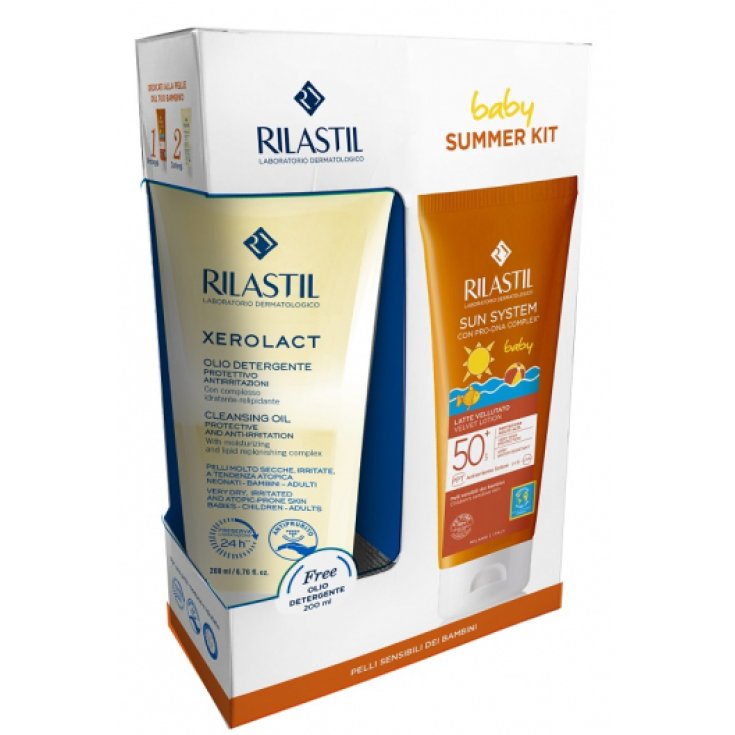 Sun Baby Summer Kit Leche Aterciopelada Ppt 50+ Xerolat Rilastil Aceite Limpiador