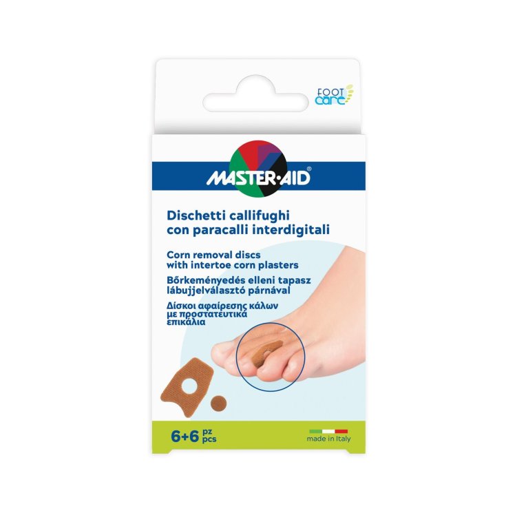 Discos Callifughi con FootCare Master-Aid® 6 + Almohadillas de 6 piezas