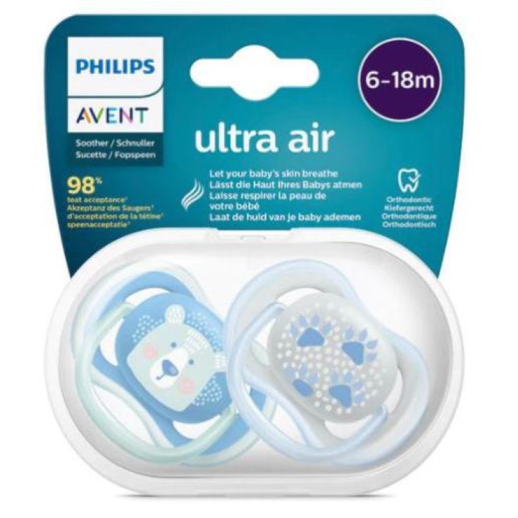 CHUPETE SILICONA ORTODONTICO PHILIPS AVENT ULTRA AIR COLLECTION 6