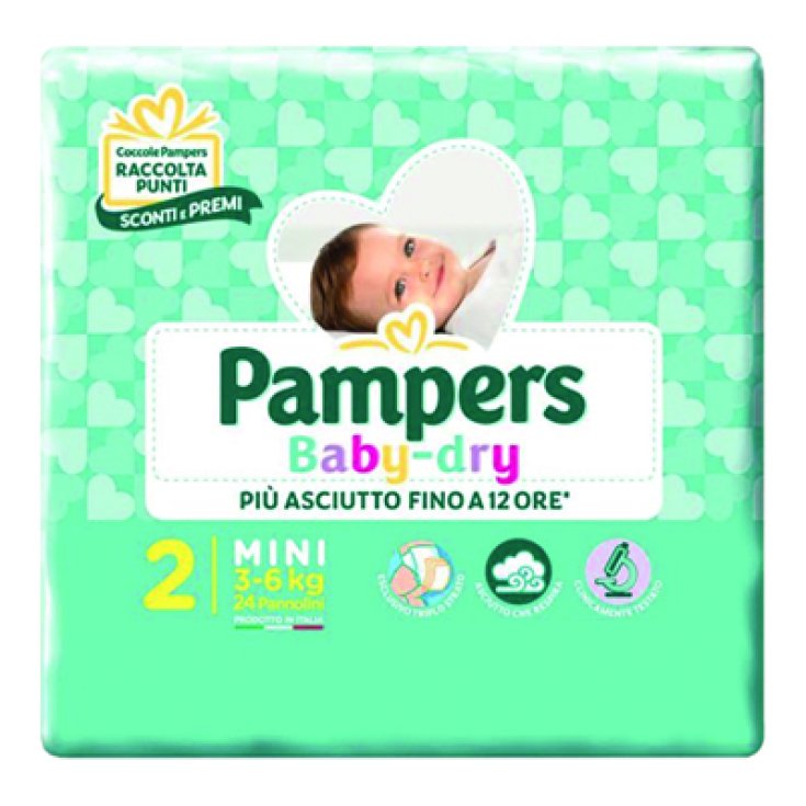 Pampers Baby-Dry Talla 2 Mini 75 Pañales
