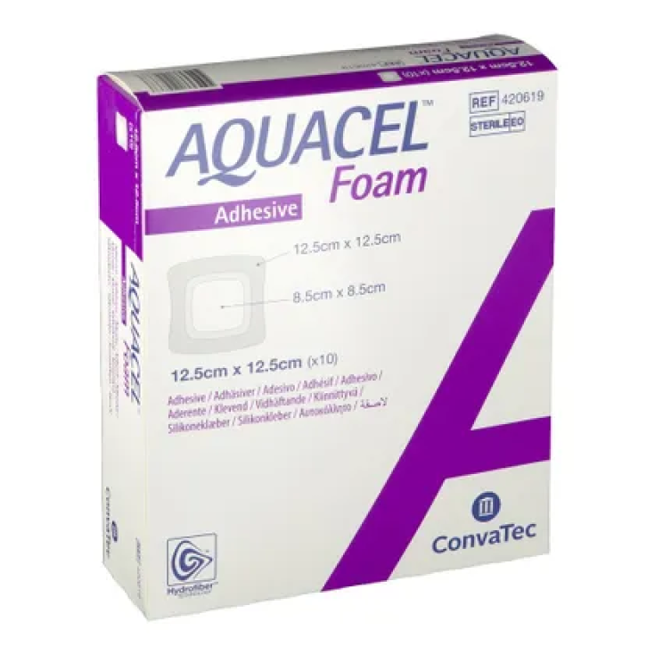 AQUACEL Espuma Adhesivo 15x15cm Convatec 10 Apósitos