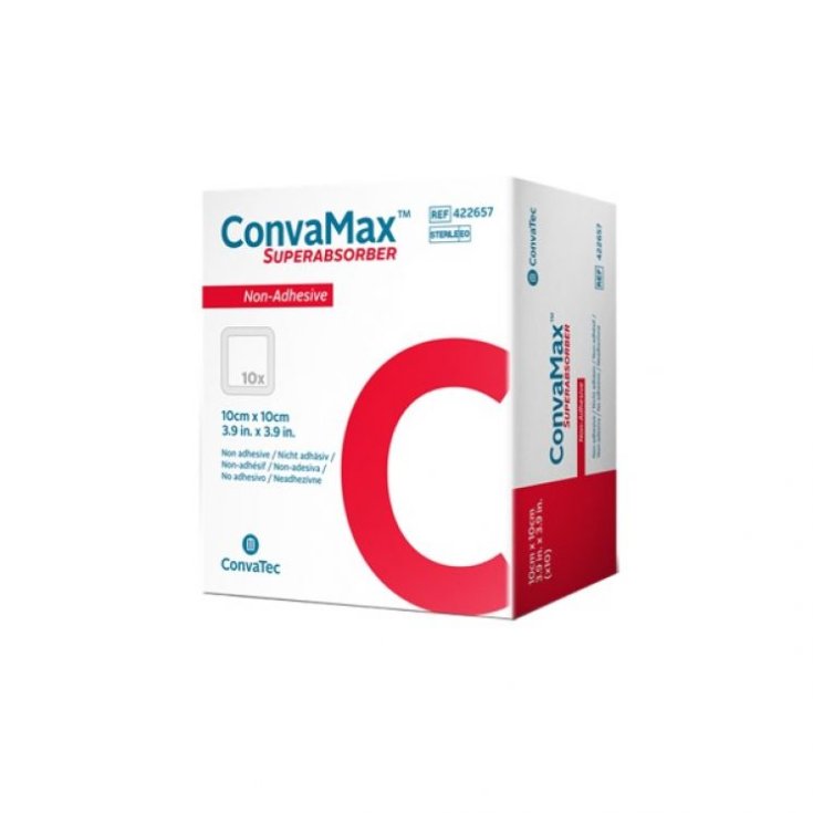 ConvaMax Superabsorber No Adhesivo ConvaTec 10X10cm 10 Apósitos
