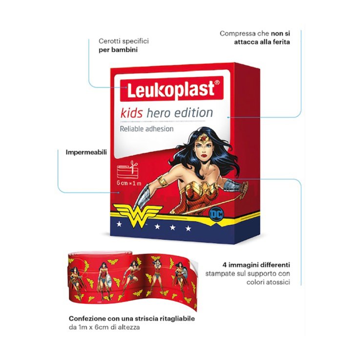 Kids Hero Edition 1mx6cm Leukoplast® 1 Parche en tira