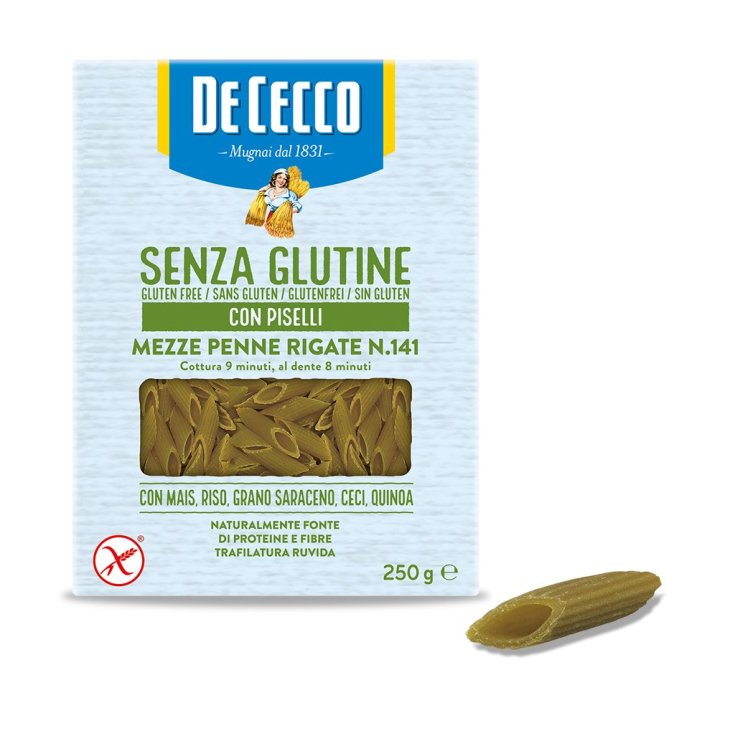 Mezze Penne Rigate N.141 Con Guisantes De Cecco 250g