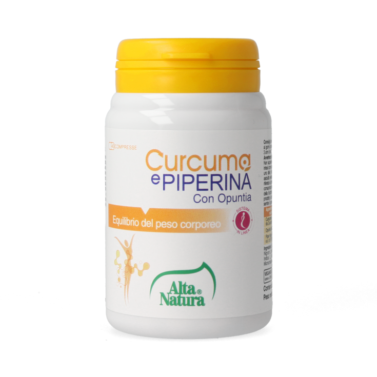 Cúrcuma y Piperina con Opuntia Alta Natura® 45 Comprimidos