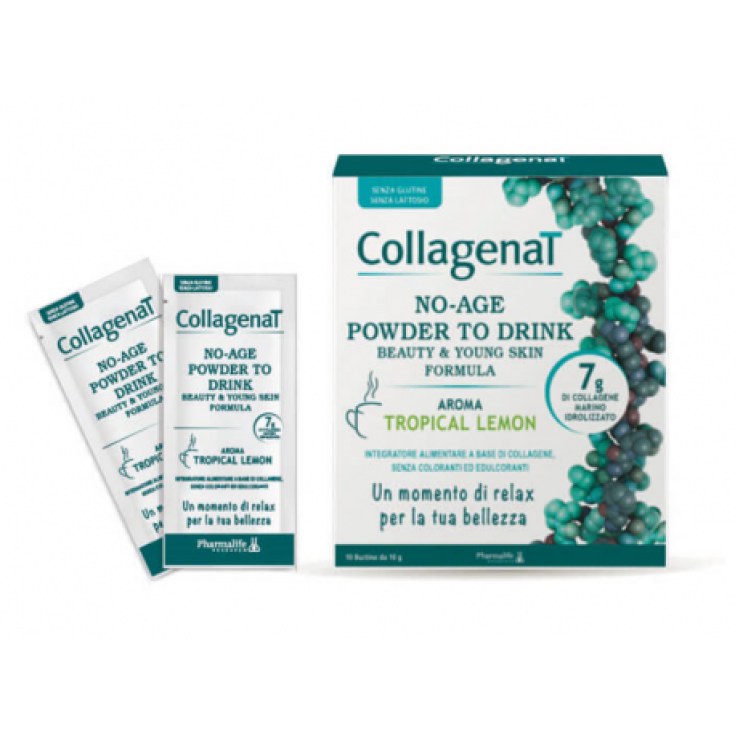 CollagenaT NO-AGE Pharmalife Limón Tropical 10 Sobres