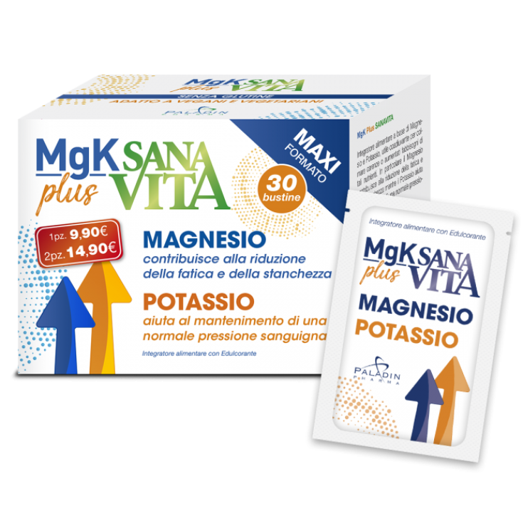 MGK Plus Magnesio Potasio SANAVITA 30 Sobres