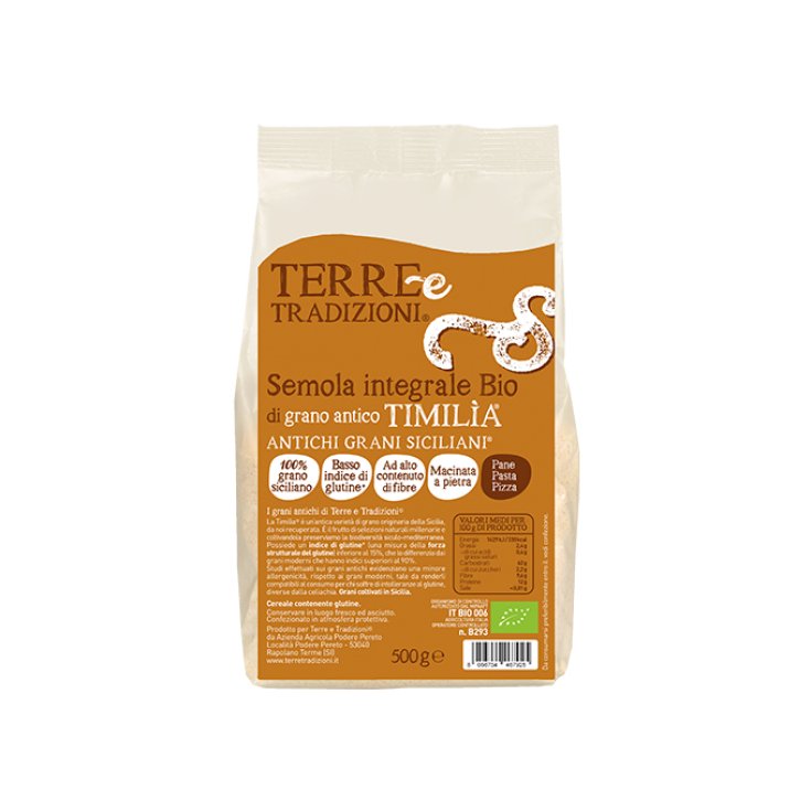 Timilia® Sémola de Trigo Integral Bio Terre E Tradizioni 500g