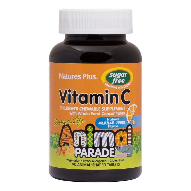 Animal Parade Vitamina C Sin Azúcar Natures Plus® 90 Comprimidos
