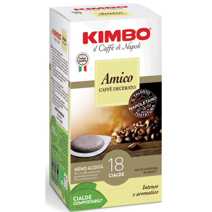 Amico Caffè Desparafinado KIMBO® 18 Cápsulas