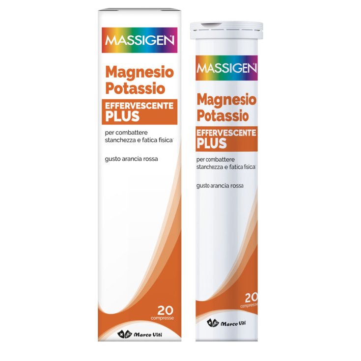 Magnesio Y Potasio Efervescente Plus Massigen 20 Comprimidos