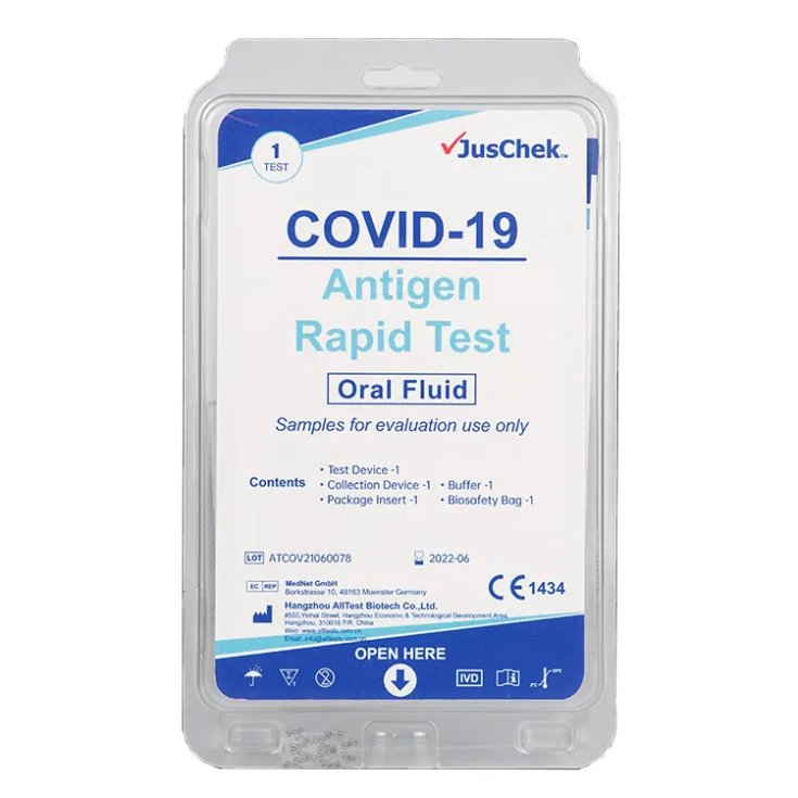 Prueba Rápida Antígeno COVID-19 Saliva Juschek 1 Pieza