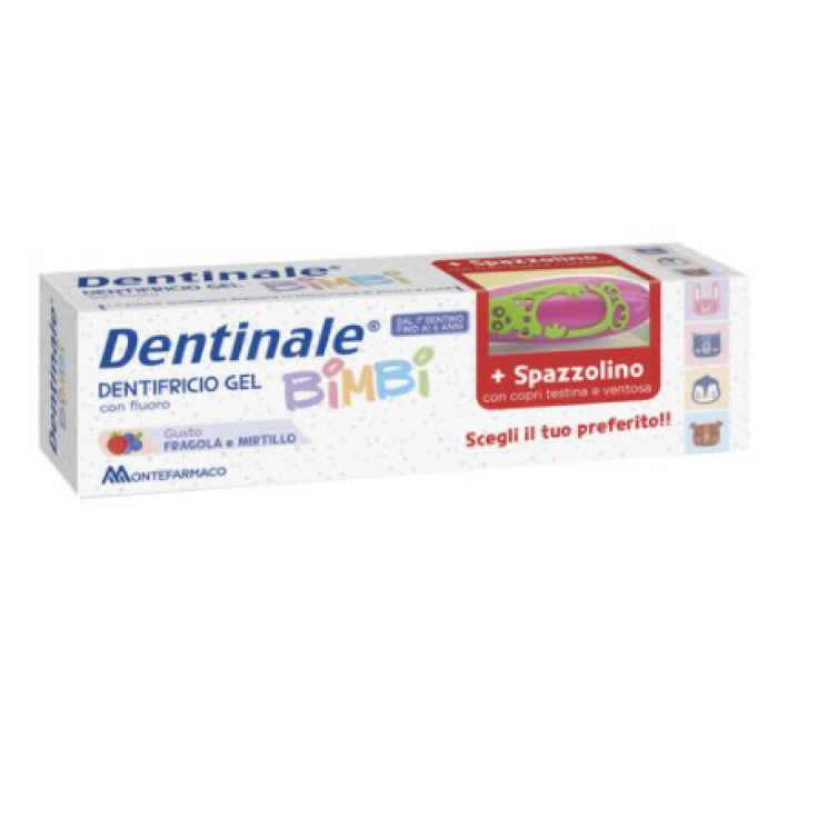 Dentinale Bimbi Pasta Dentífrica + Cepillo Dentífrico Montefarmaco
