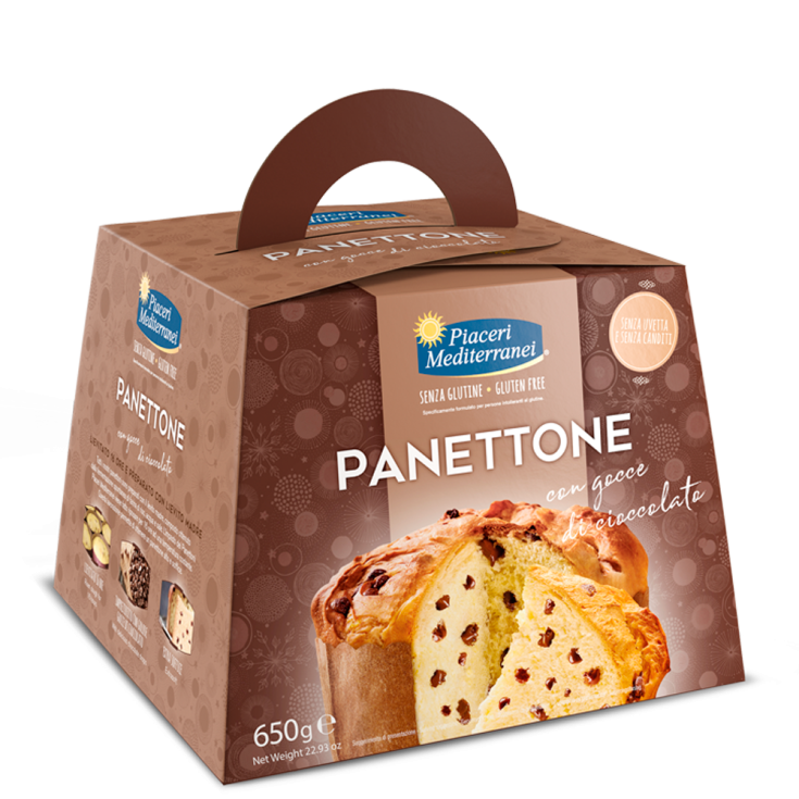 Panettone Con Gotas De Chocolate Piaceri Mediterranei 650g