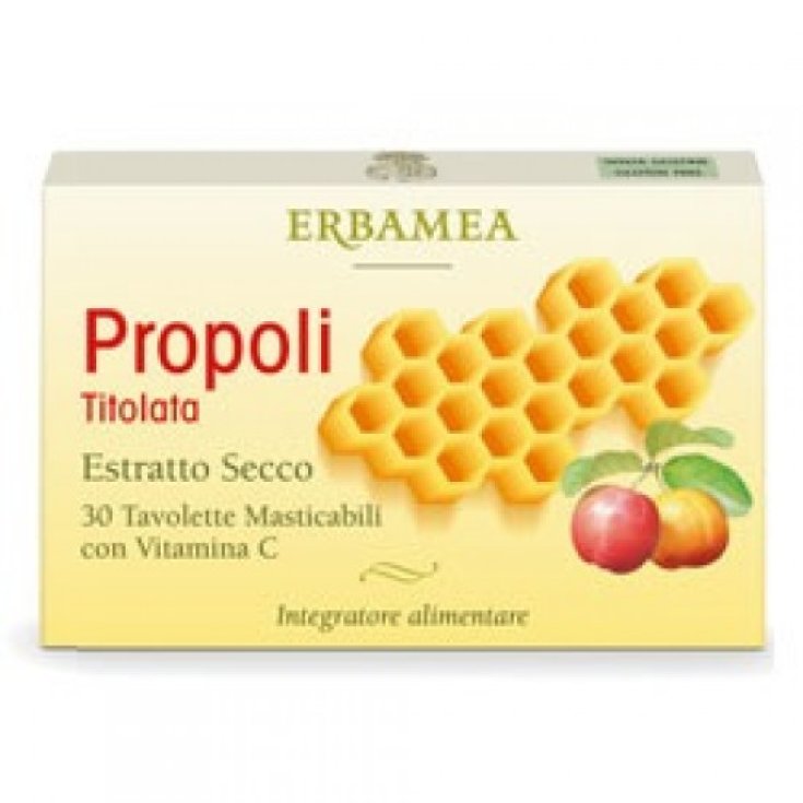 PROPÓLEO TÍTULO ERBAMEA 30 COMPRIMIDOS MASTICABLES