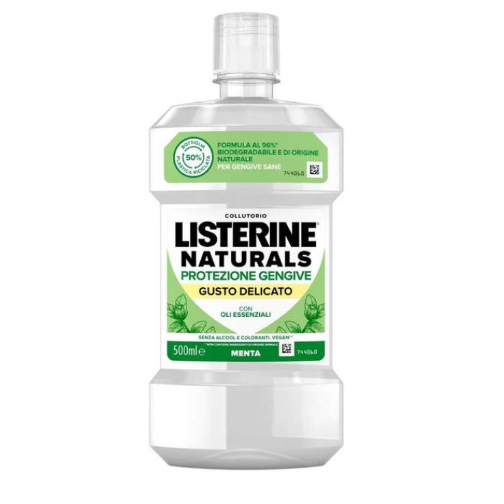 Protección Encías Listerine Naturals Enjuague Bucal Sabor Delicado 500ml