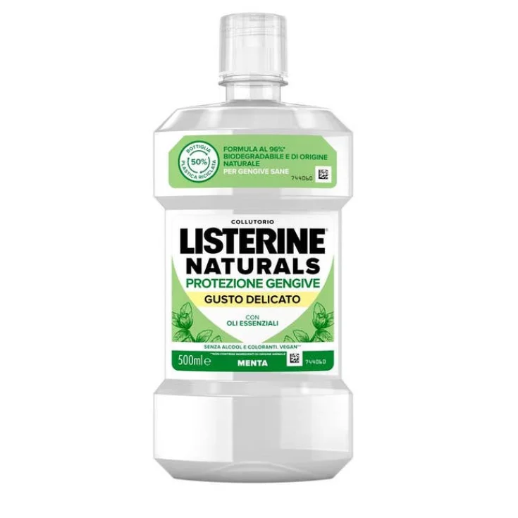 Protección Encías Listerine Naturals Enjuague Bucal Sabor Delicado 500ml