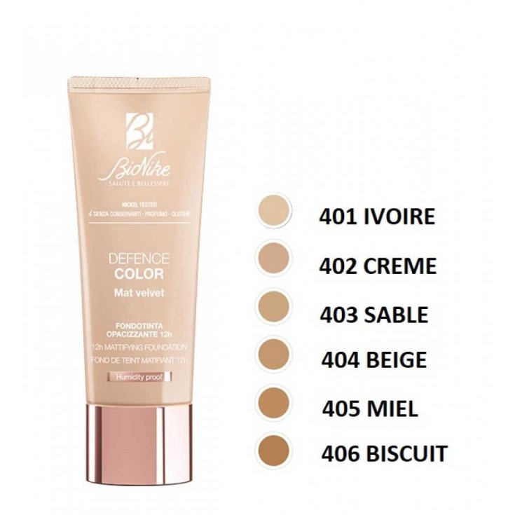 DEFENCE COLOR MAT TERCIOPELO N. 406 BISCUIT BioNike 30ml