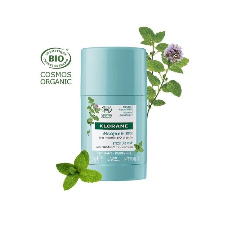 KLORANE Mascarilla Stick Menta Y Arcilla Bio 25g