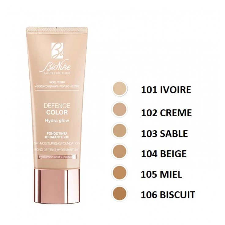 DEFENCE COLOR HYDRA GLOW N. 104 BEIGE BioNike 30ml