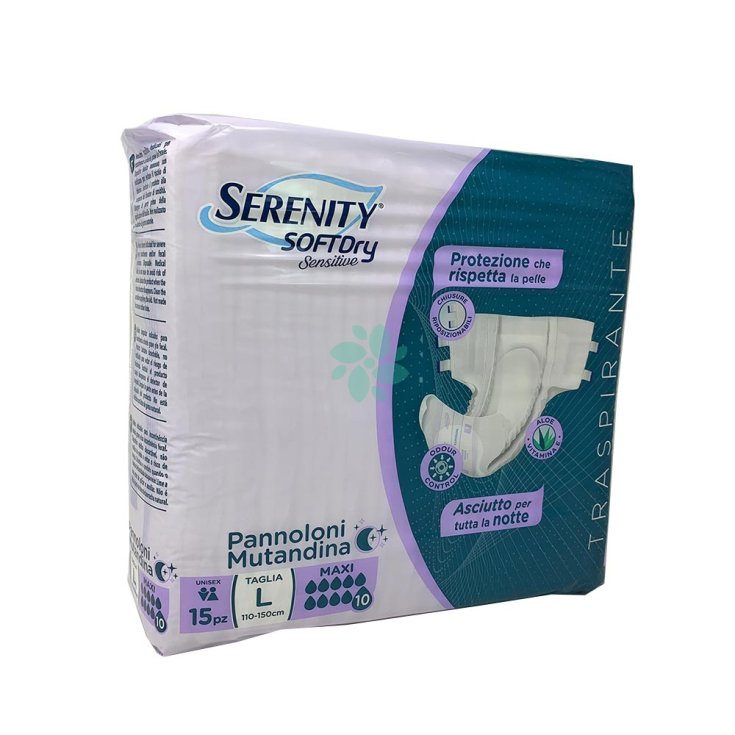Soft Dry Sensitive Talla L Maxi Serenity 15 Compresas