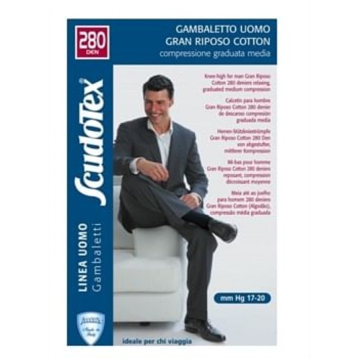 Medias Hombre Gran Riposo Algodón Scudovaris Azul Talla 2