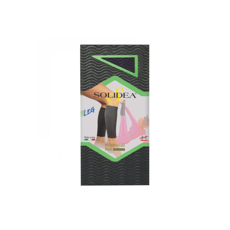 LEG Calentadores Negros Talla M SOLIDEA 1 Par