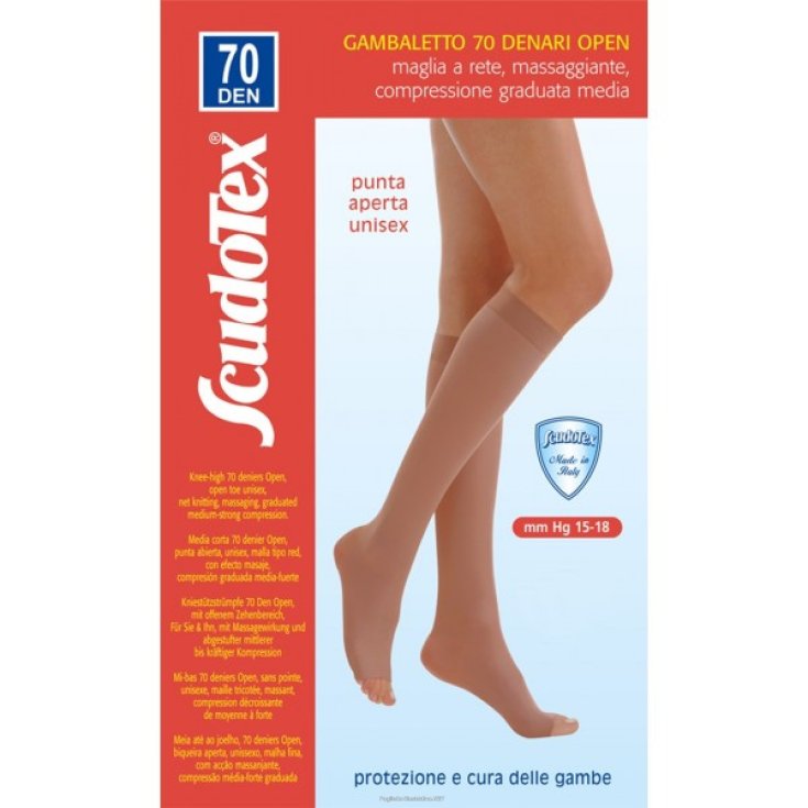 MEDIAS A LA RODILLA 70 DEN OPEN Scudotex Neturale Talla 5