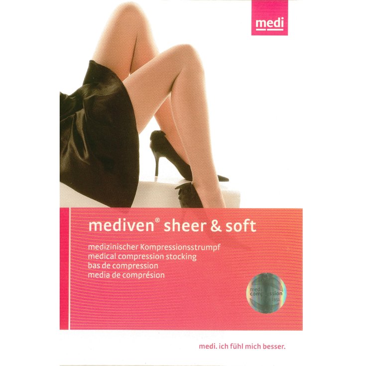 Sheer & Soft K1 Mediven 430 Beige Medias hasta la rodilla Talla 5