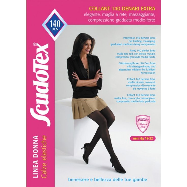 Pantys 140 DEN OPEN Talla 4 Negro Scudotex 1 Par