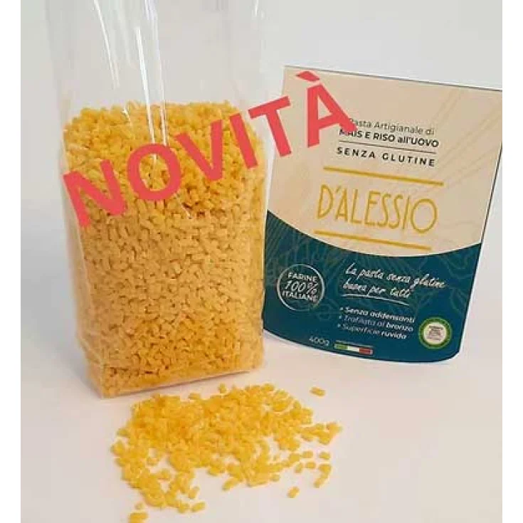 Quadratini Maíz Arroz Huevo D'Alessio 400g
