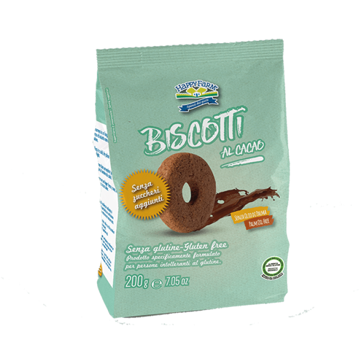 GALLETAS DE CACAO SIN AZÚCAR HAPPY FARM® 200G