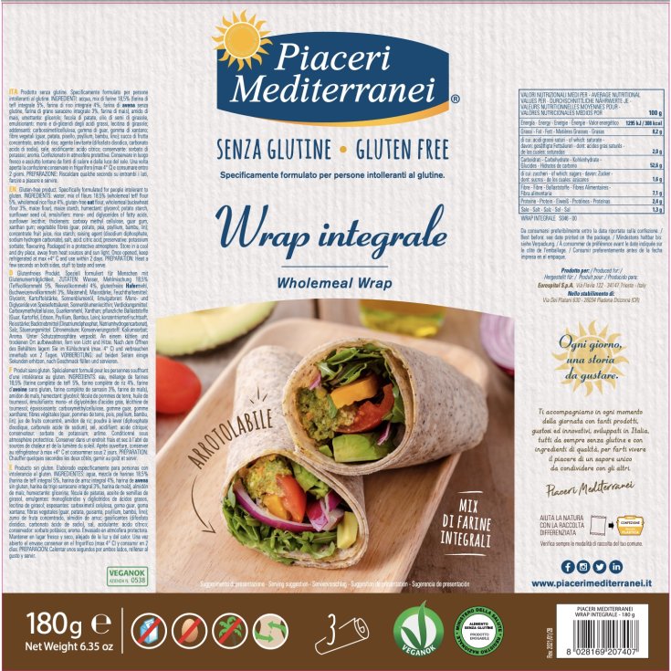 ENVOLTURA INTEGRAL PIACERI MEDITERRANEI® 180g