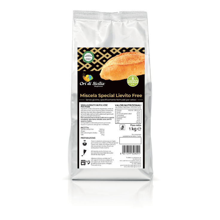 Mezcla Especial de Levadura Ori Libre de Sicilia 1Kg