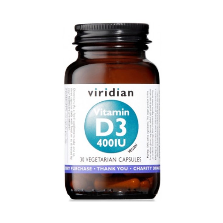 Vitamina D3 400 UI Veridian 30 Cápsulas