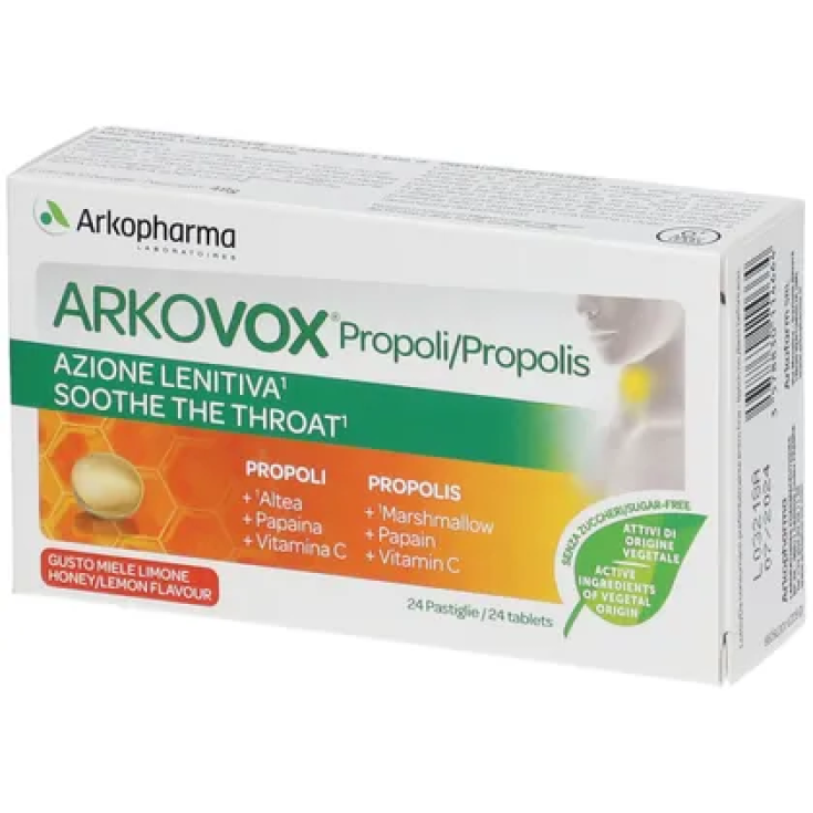 Arkovox Propolis Arkopharma 24 Comprimidos Miel Limon