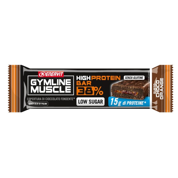 GYMLINE Barrita High Protein 38% Choco-Naranja ENERVIT 40g