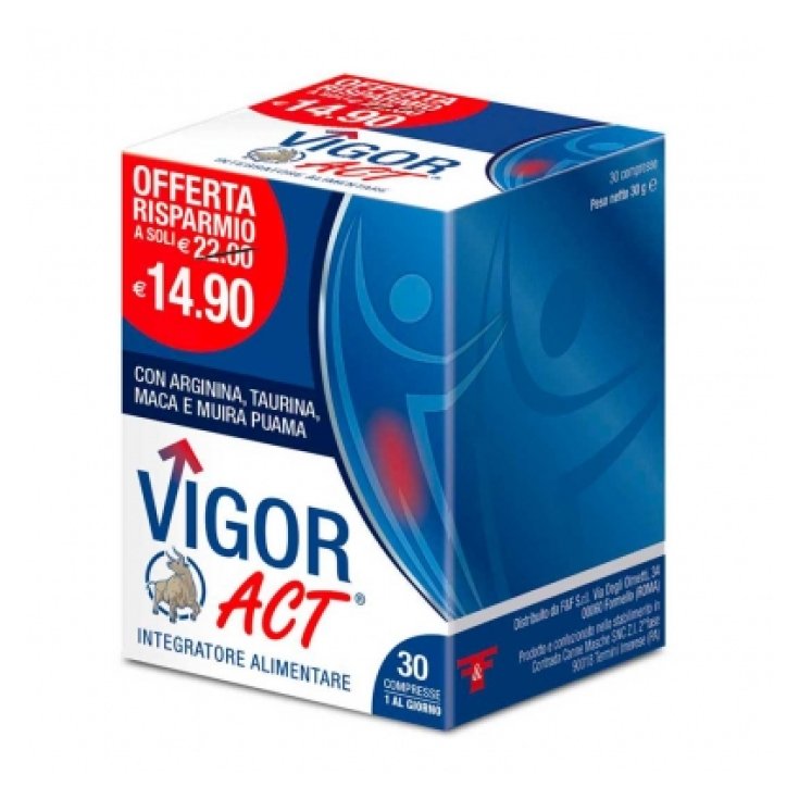 VIGOR ACT F&F 30 Comprimidos