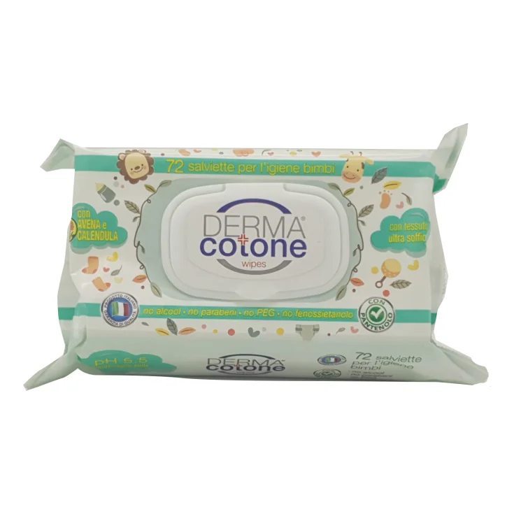 Toallitas Derma Cotton Bebe 72 Piezas