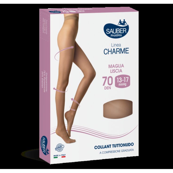 Charme Tights 70 Den Tuttonudo Negro 4 Sauber 1 Par