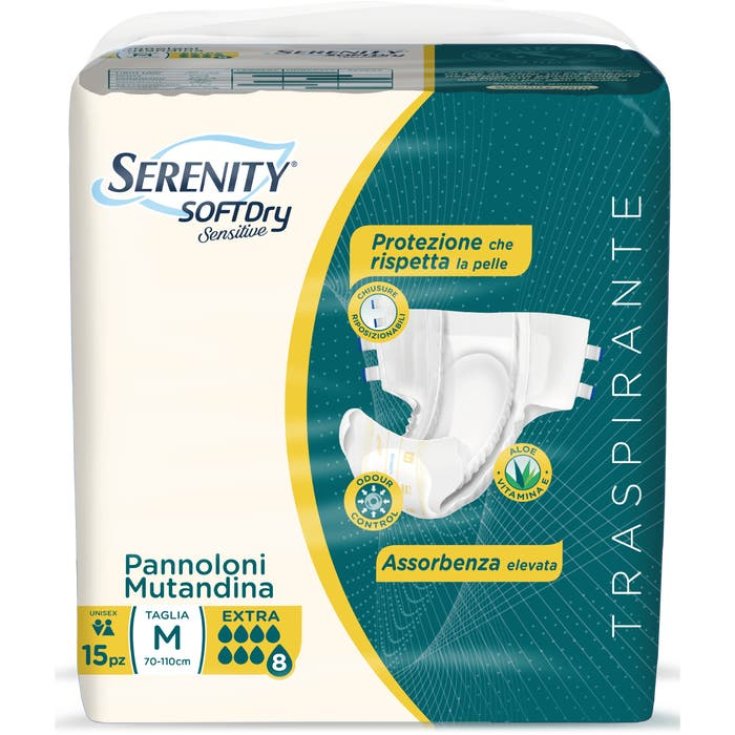 Pantalones Serenity Soft Dry Sensitive 15 Piezas