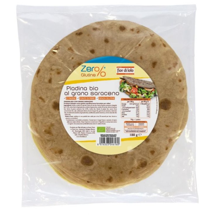 Piadina Zer% Gluten Con Alforfón Fior Di Loto 180g