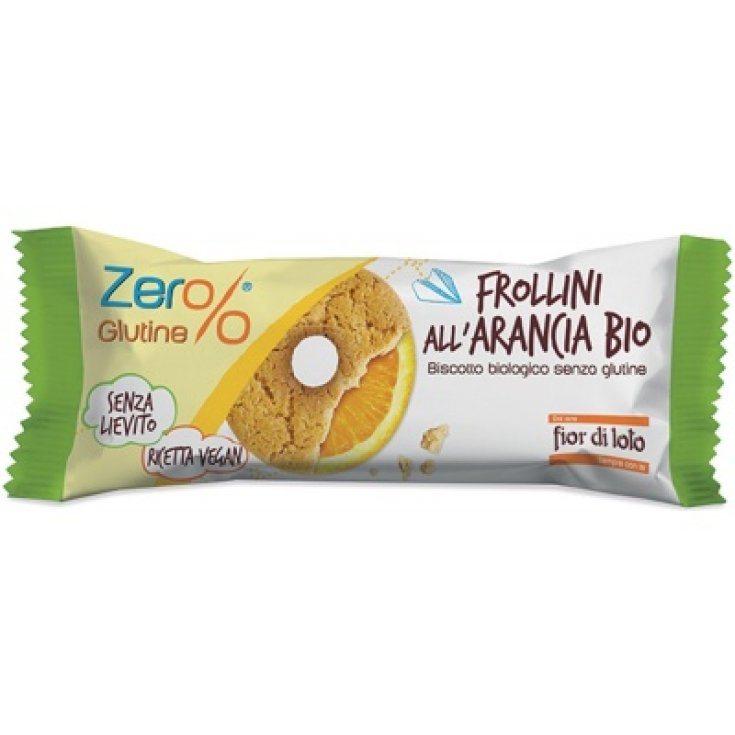 Galletas De Mantequilla Zer% Gluten Con Naranja Bio Fior Di Loto 30g