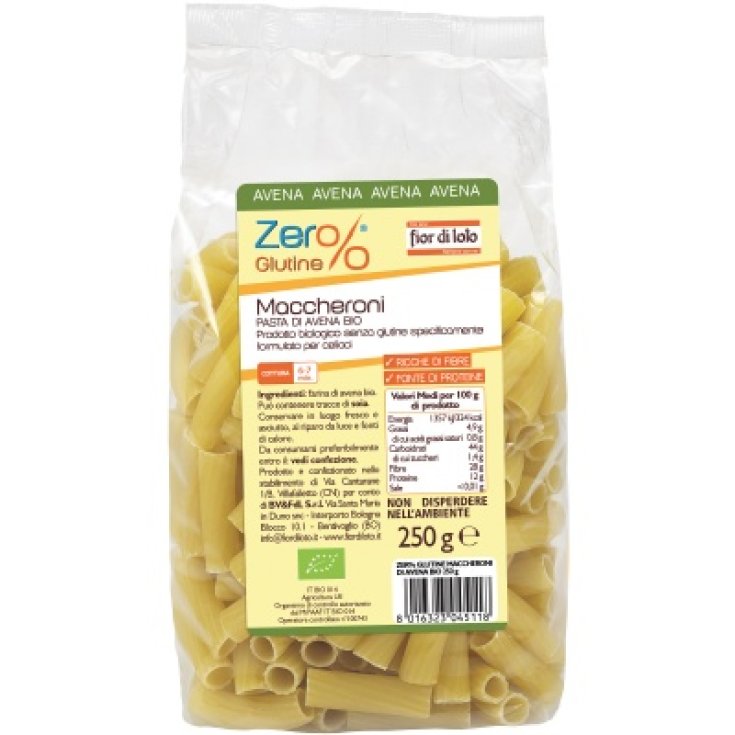 Macarrones De Avena Fior Di Loto Zer% Gluten 250g