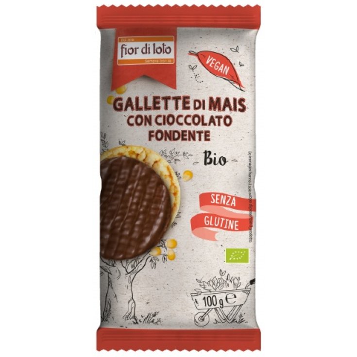 Tortitas De Maíz Chocolate Negro Fior Di Loto 100g