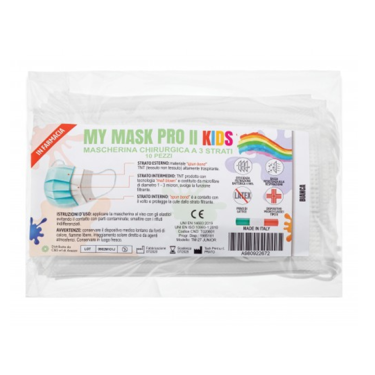 MY MASK PRO II PEQUEÑO Niños 10 Piezas