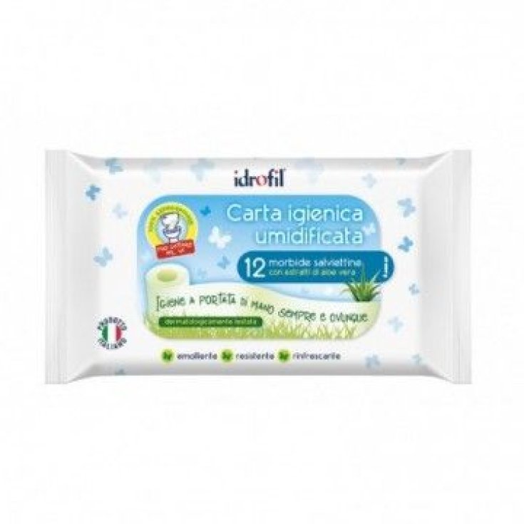 Papel Higiénico Hidrófilo Biodegradable Humidificado 12 Toallitas