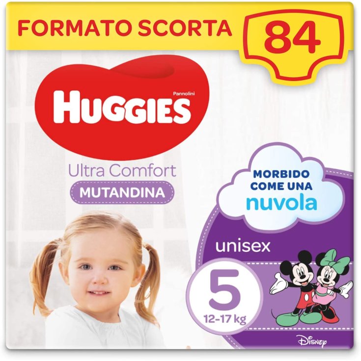 Panty Ultra Confort Talla 5 Huggies 84 Piezas